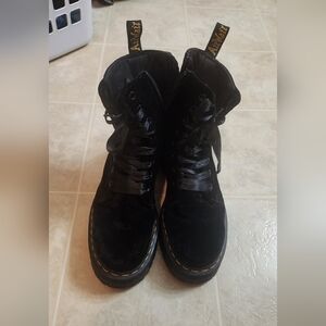 Doc Martens Velvet Jadon Boots, Size 8